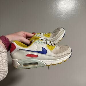 Nike Air Max 90 Summit White Lapis Light Bone sneaker women's size 7